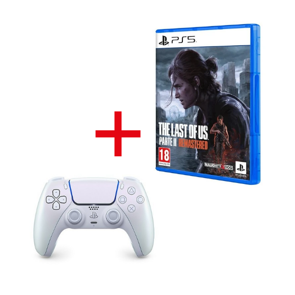 Sony Controller wireless DualSense V3 Chroma Pearl + The Last of Us Parte II Remastered PS5